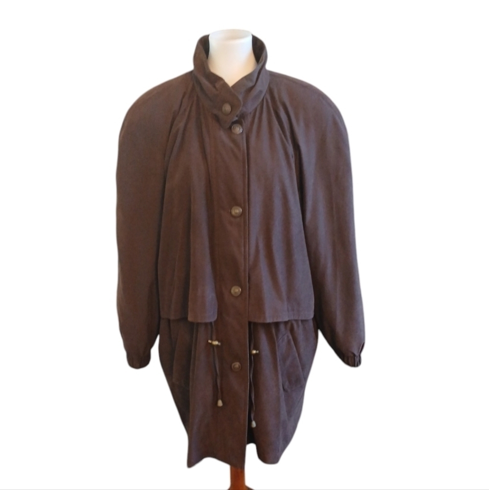Vintage American Bazaar Women's Winter/Rain Coat size 2X Trench Coat